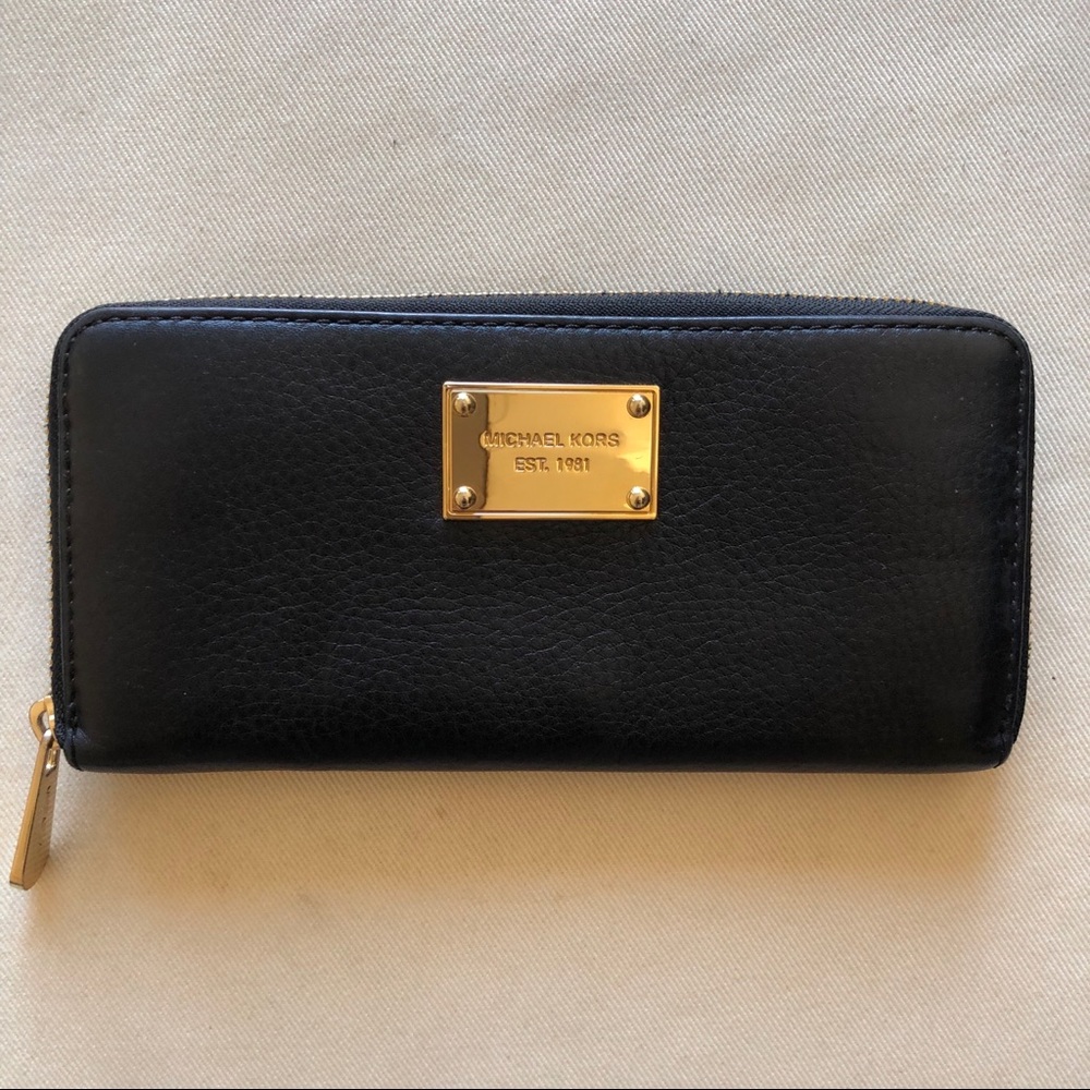 Michael Kors Black Leather Wallet